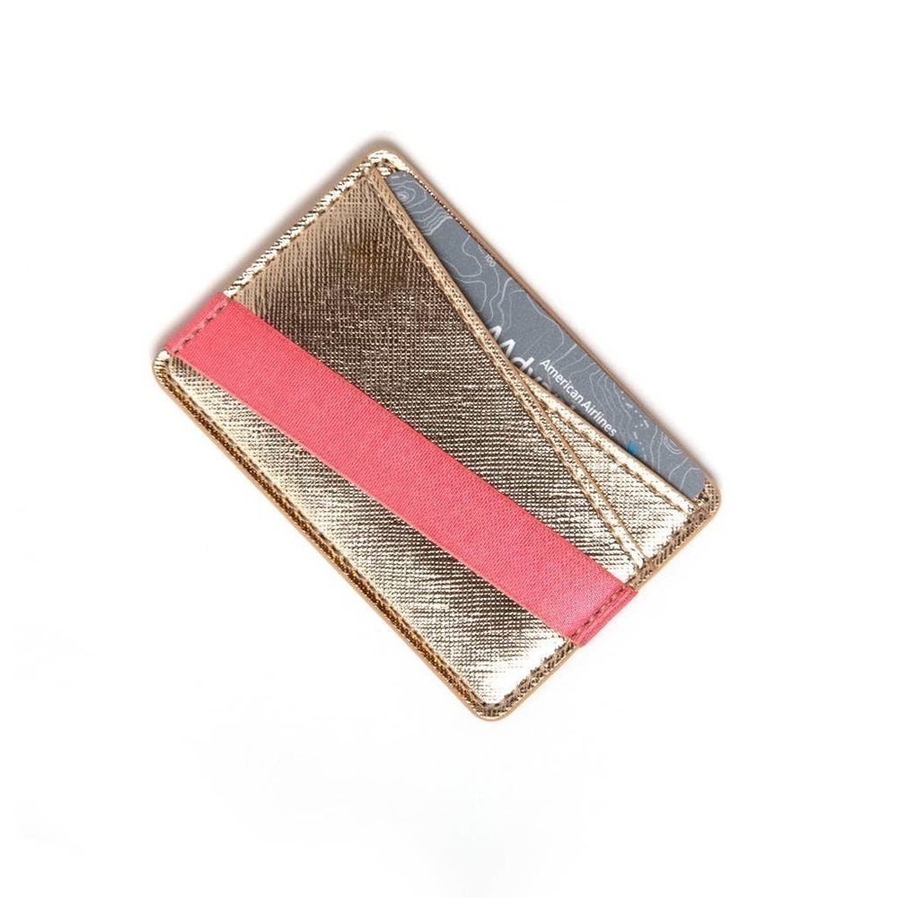 NWT Tech Candy To have & to hold origami phone back wallet pink gold
